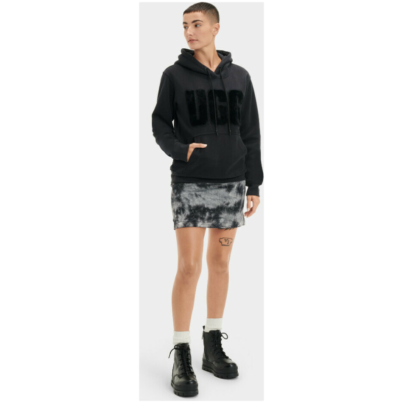 UGG Rey fuzzy logo hoodie